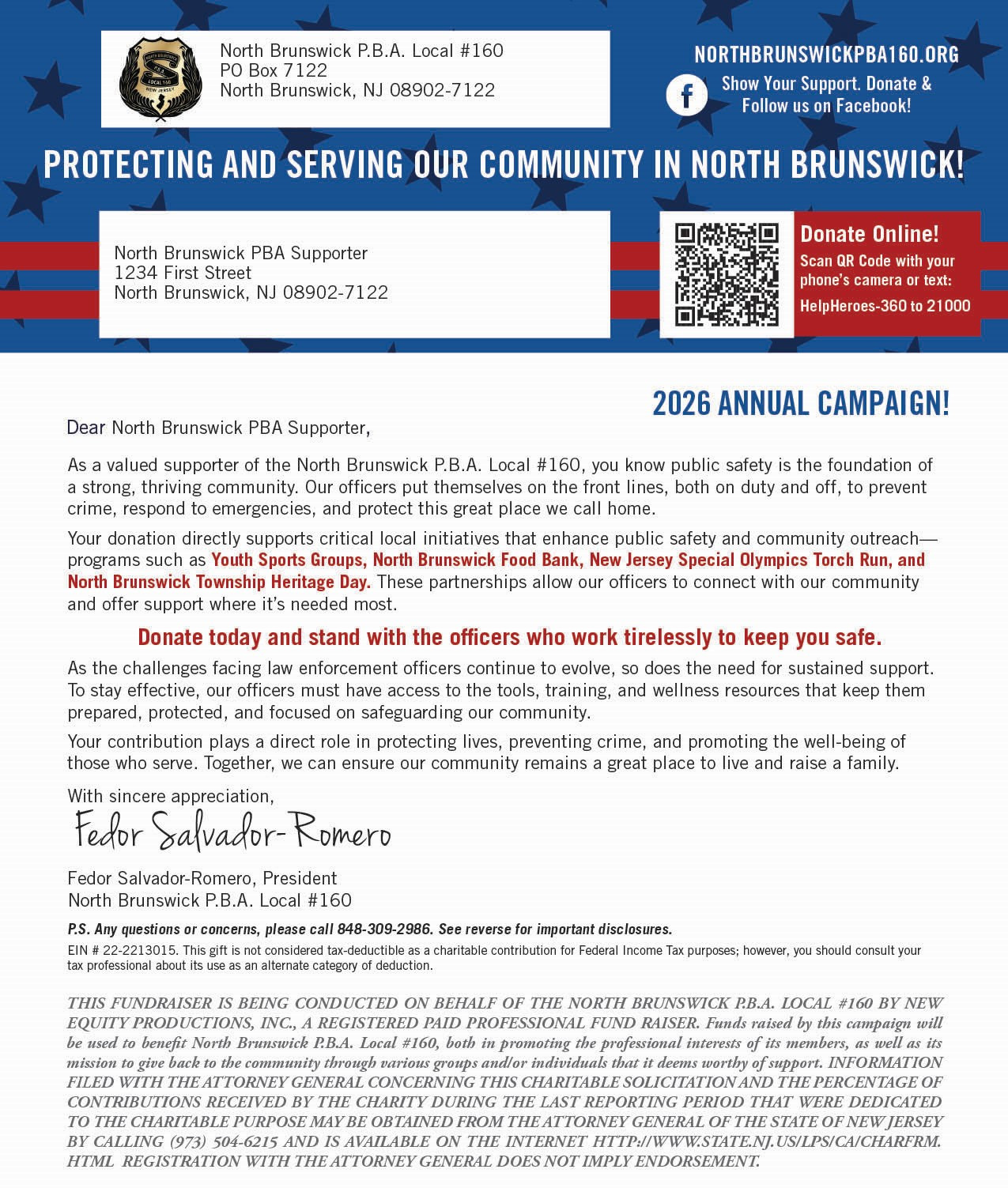Donation Letter
